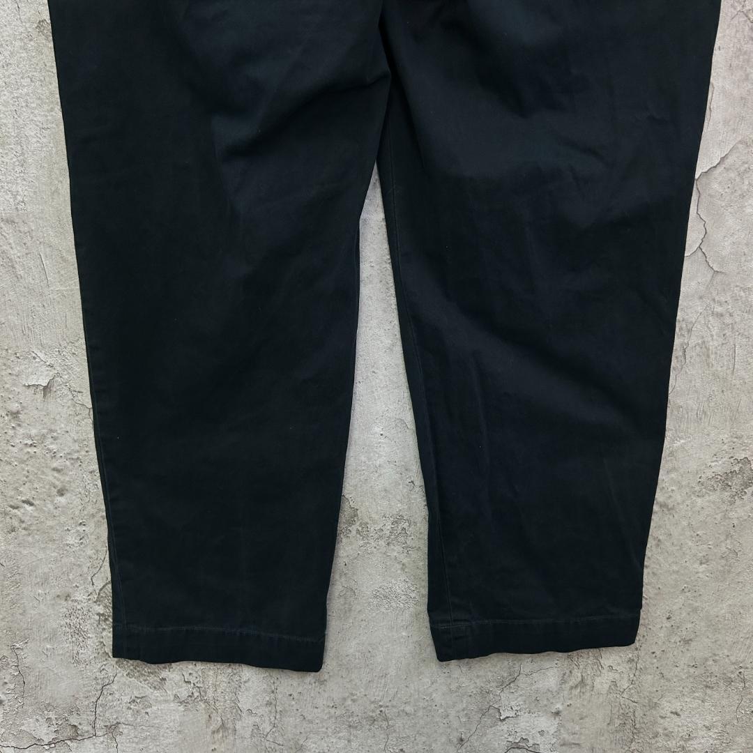 や*じ様 ポロ バイ ラルフローレン　2タック　ポロチノ　チノパン　古着　ブラッ