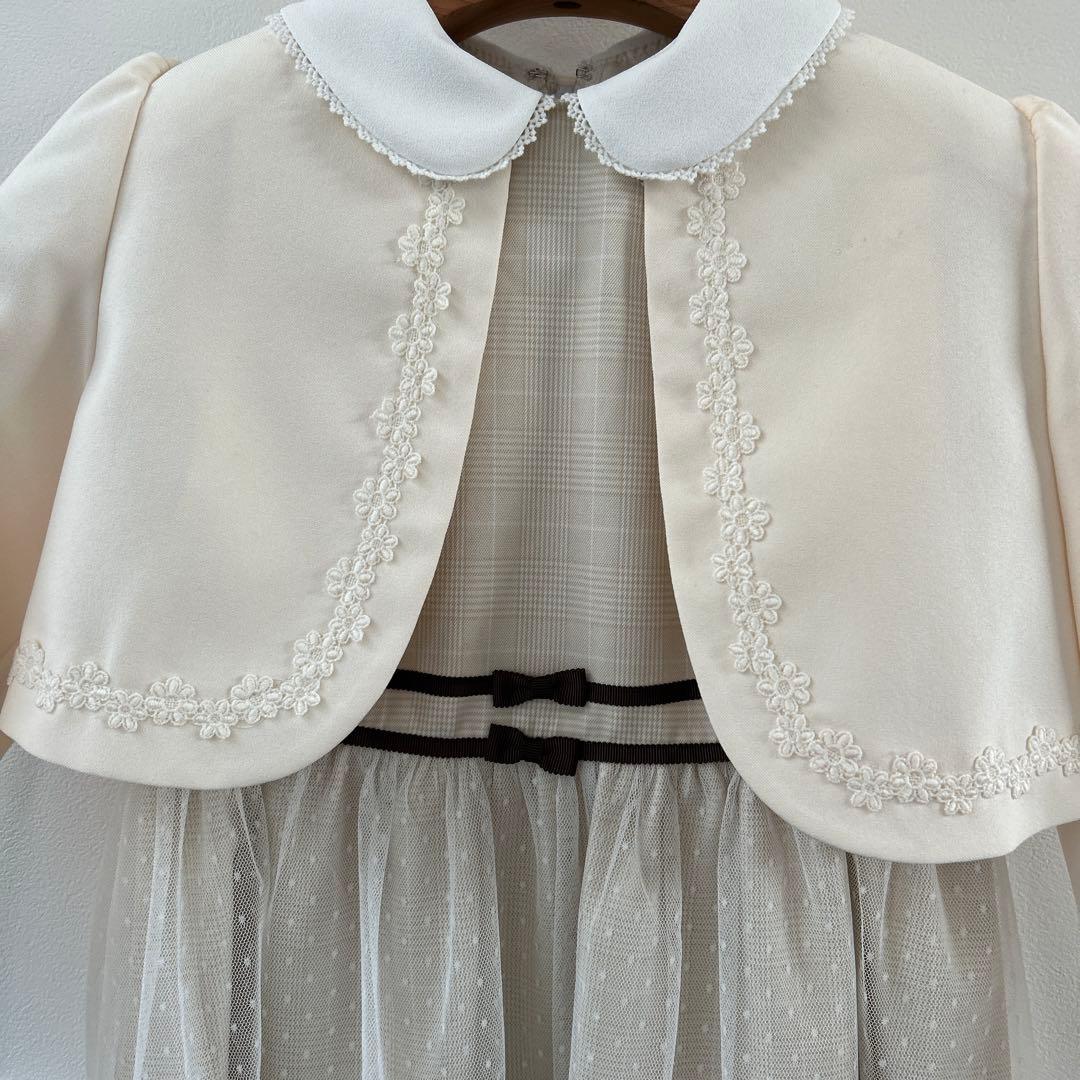 卒園式　入学式　発表会　フォーマル　ドレス　ホワイト　ビームス