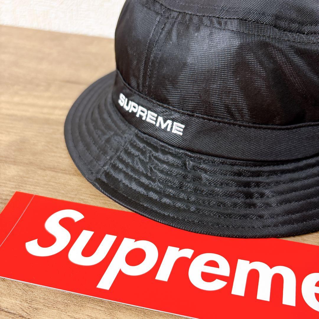 正規品　Supreme バケットハット　ハット　帽子　メッシュ　ブラック　黒