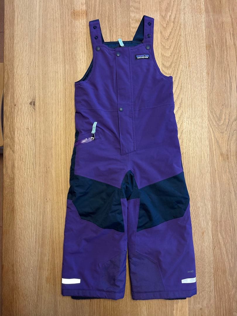 patagonia 子ども用スキーウェア パープル/ネイビー