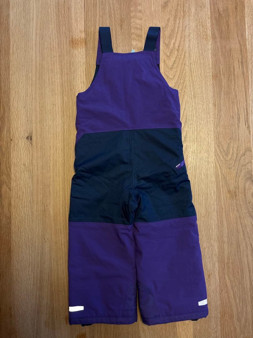 patagonia 子ども用スキーウェア パープル/ネイビー