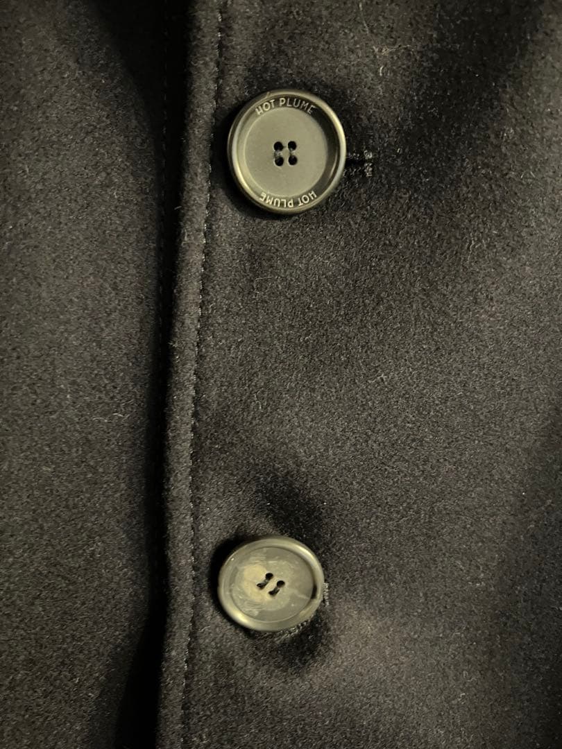 定価10万超バーニーズニューヨーク イタリア製 ウールダウンコート ネイビー L