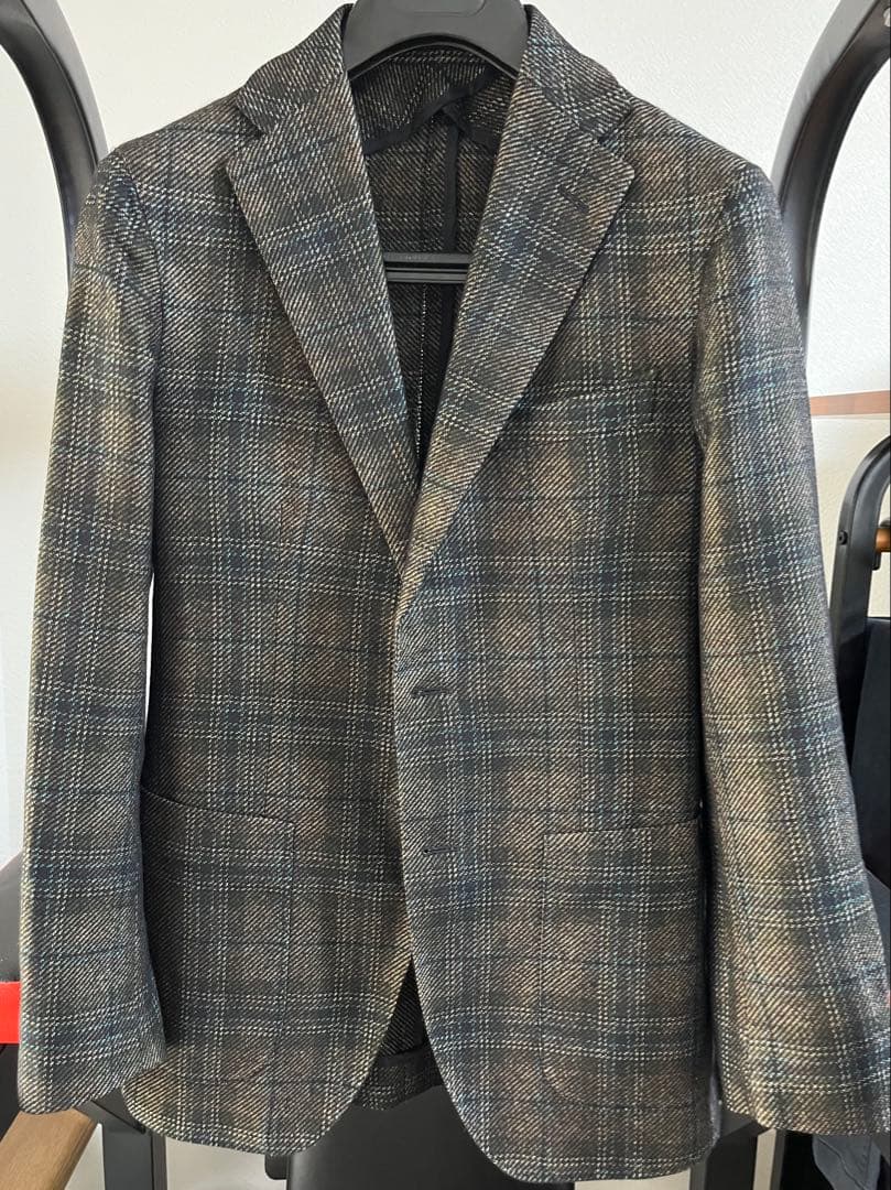 (Kofb)TAGLIATORE テーラードジャケット 44R チェック柄