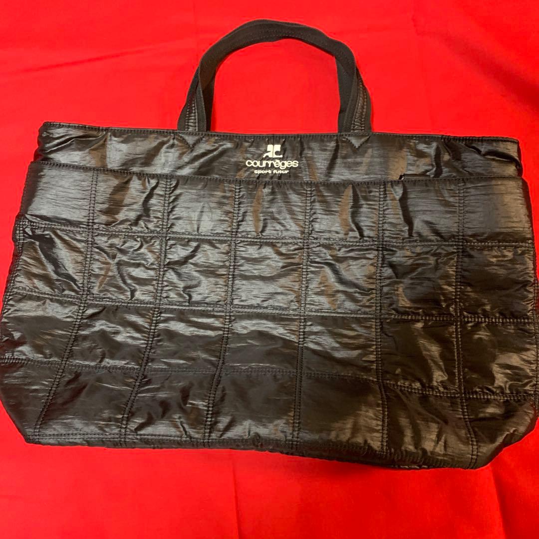 courreges 21 ヴィンテージスタジャンブラックサイズ40 &バッグ付き