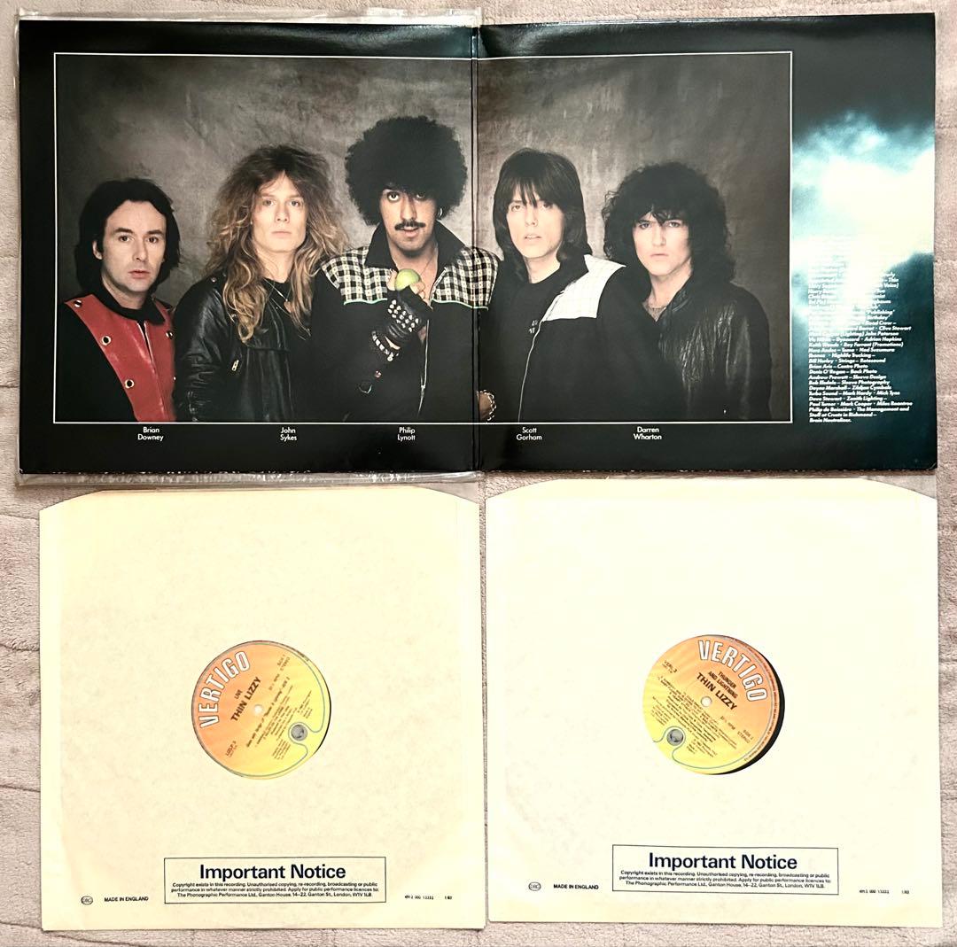 貴重Thin Lizzy Thunder & Lightning UK盤2LP