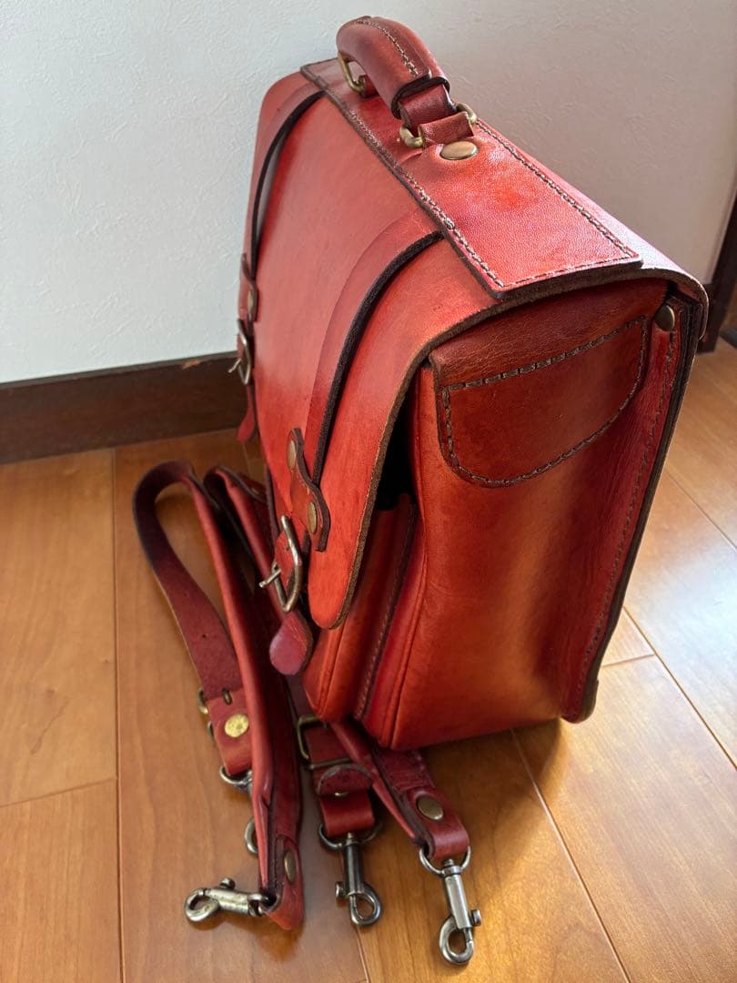 HERZ　横型ランドセル　2way　リュック・バックパック　レッド