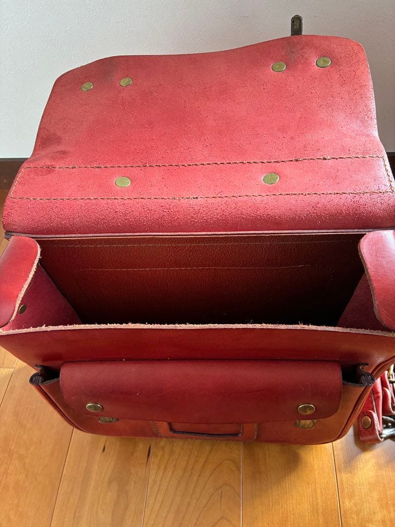 HERZ　横型ランドセル　2way　リュック・バックパック　レッド