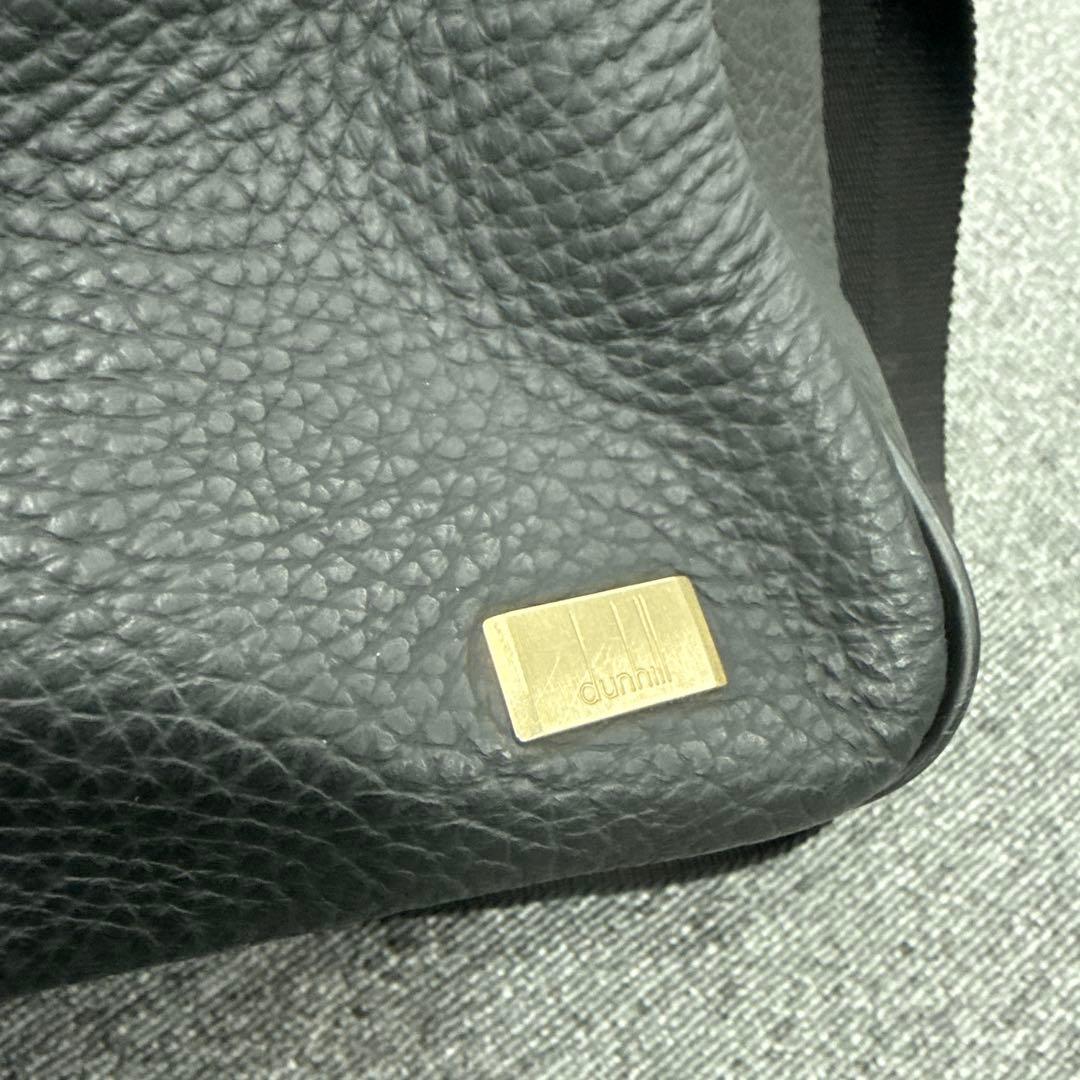 ダンヒル　アルフレッドダンヒル　ボストンバック　黒レザー　牛革　dunhill