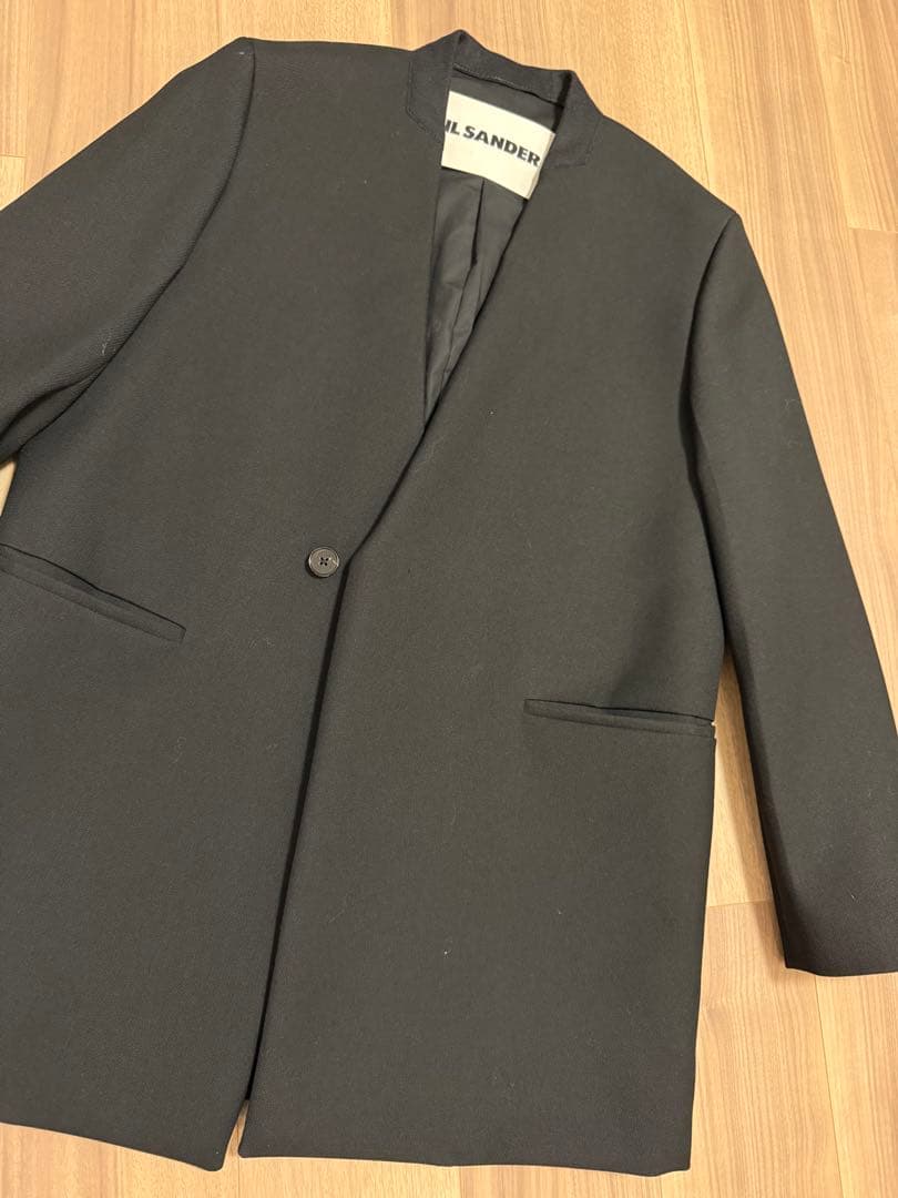 タカ JIL SANDER ブラック テーラード 46 定価40万