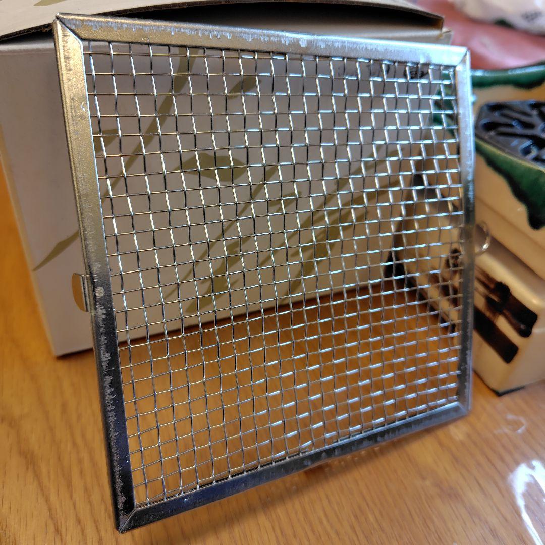 通電動作確認済★[希少・レトロ] 野々田商店 卓上 江戸火鉢 織部 電熱器