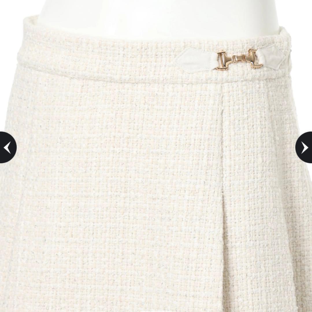 Rirandture ビット付ツイードミニスカート タグあり