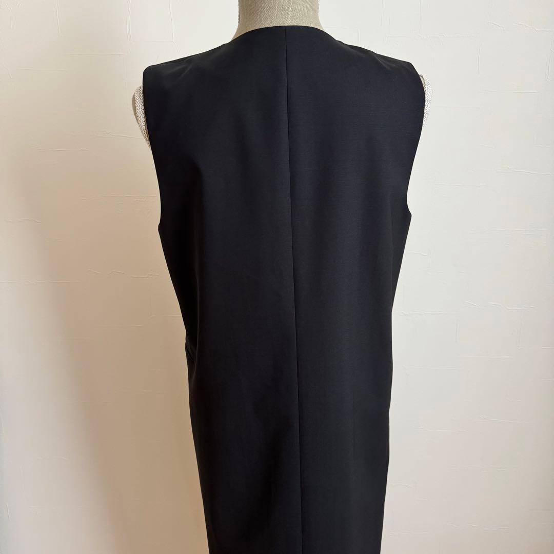 美品　theory luxe ロングジレ　Salind 黒　38