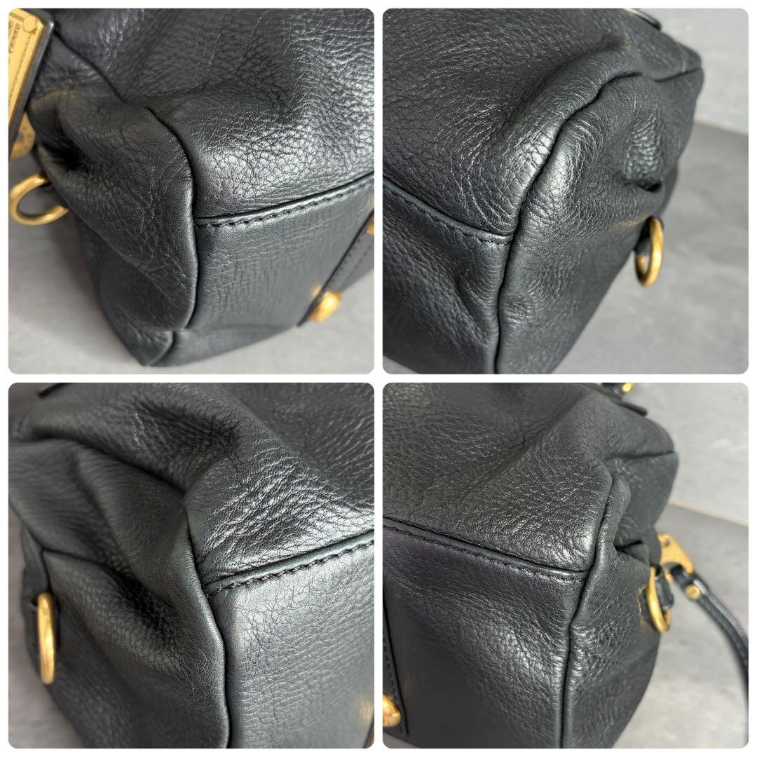 MARC BY JACOBS ハンドバッグ ホーボー レザー Y2K ブラック