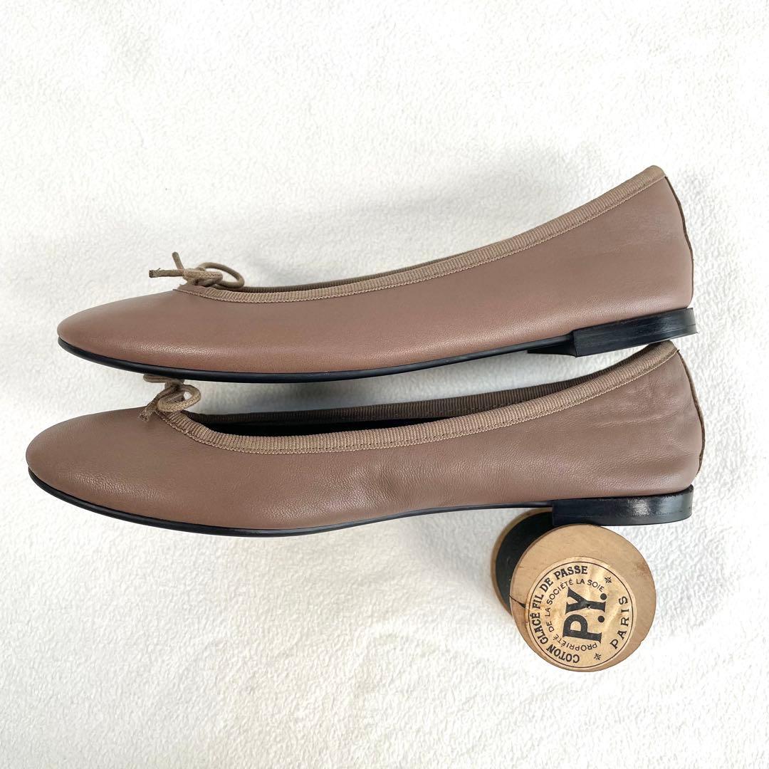 極美品・未使用級✨レペット フラット バレエシューズ レザー モカ 36.5