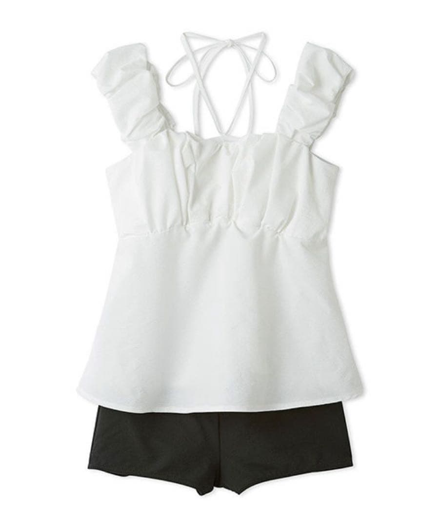 FRAY I.D♡未使用♡ギャザーパフデザイン2wayスイムウェア