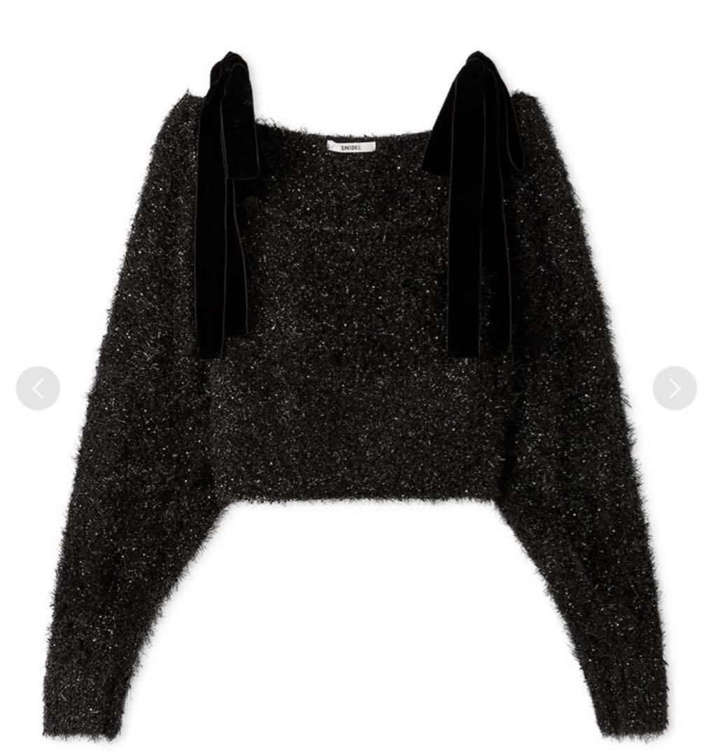 スナイデル　SNIDEL ラメニットアンサンブルプルオーバー