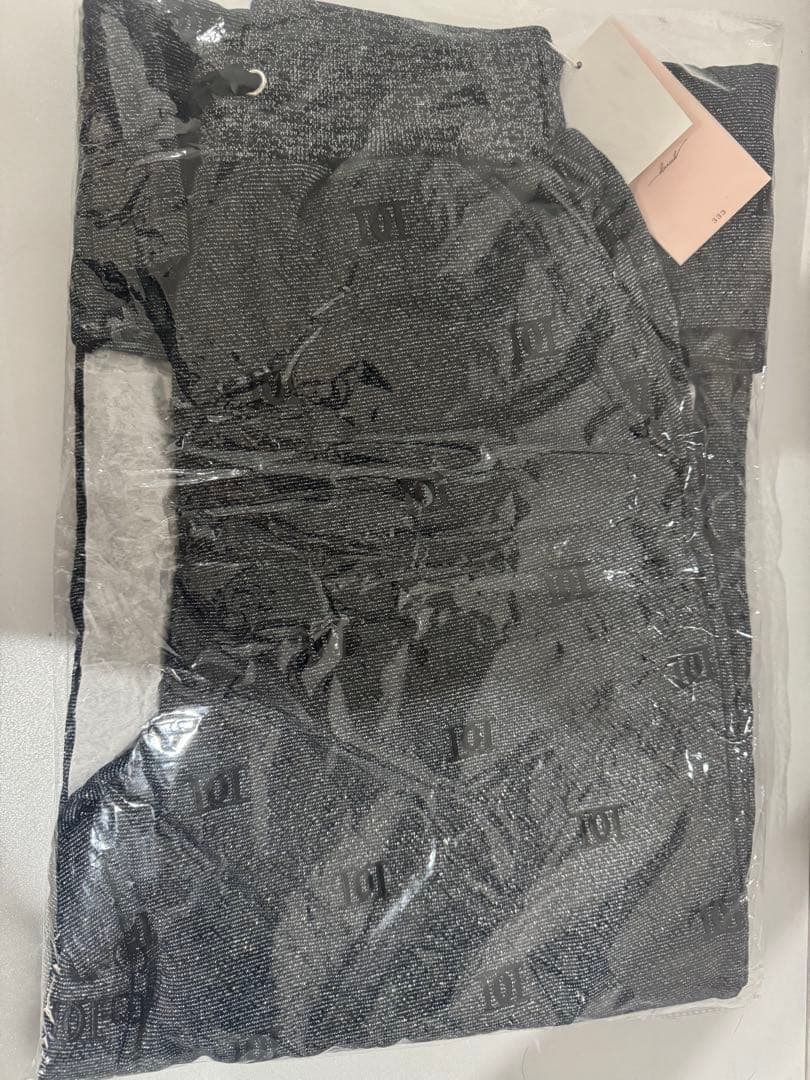 【新品未使用タグ付き！】❤︎ダーリッチ❤︎ロゴパターンラメスエットパンツ（ＢＬＫ）