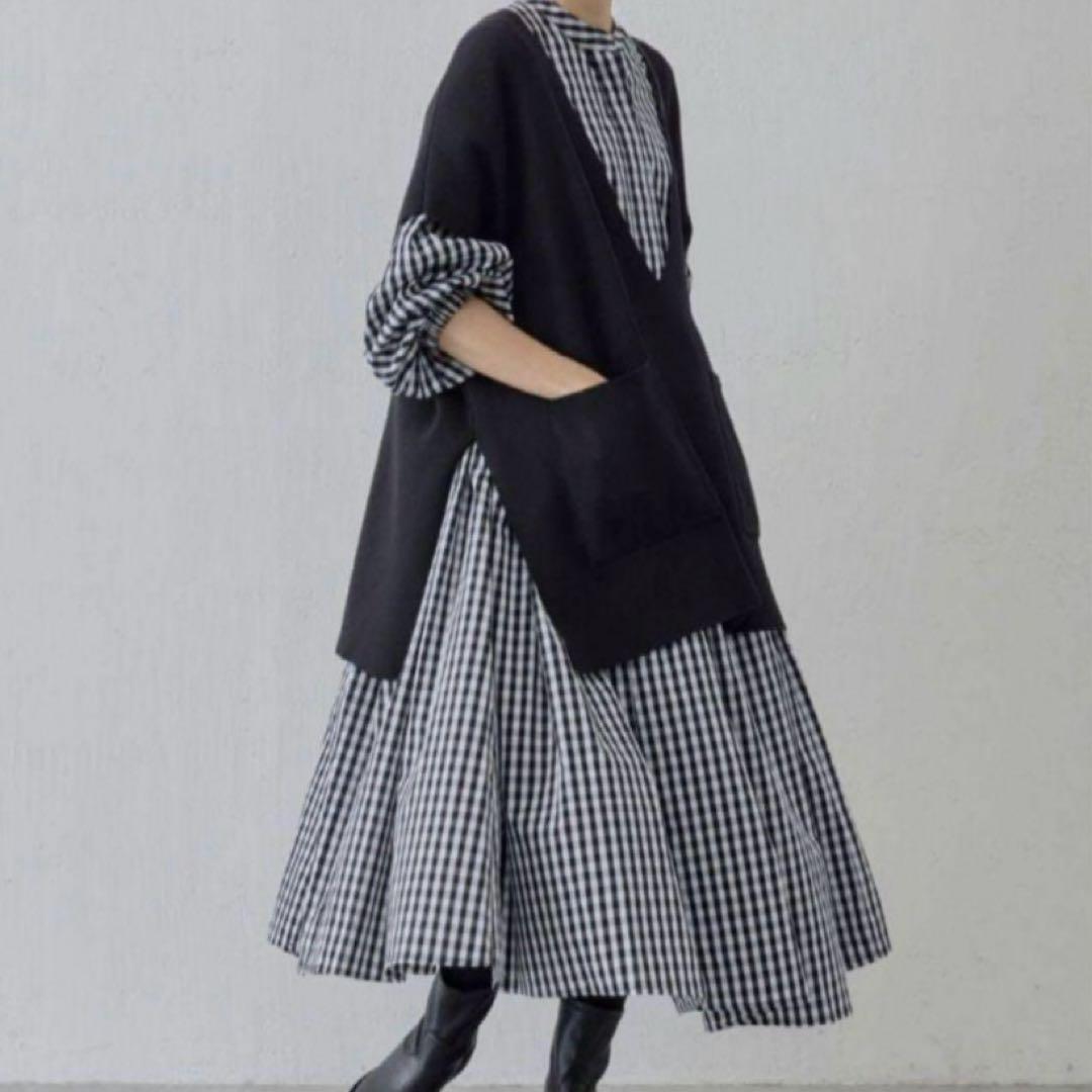 BEARDSLEY（ビアズリー）ギャザーワンピース ギンガムチェック