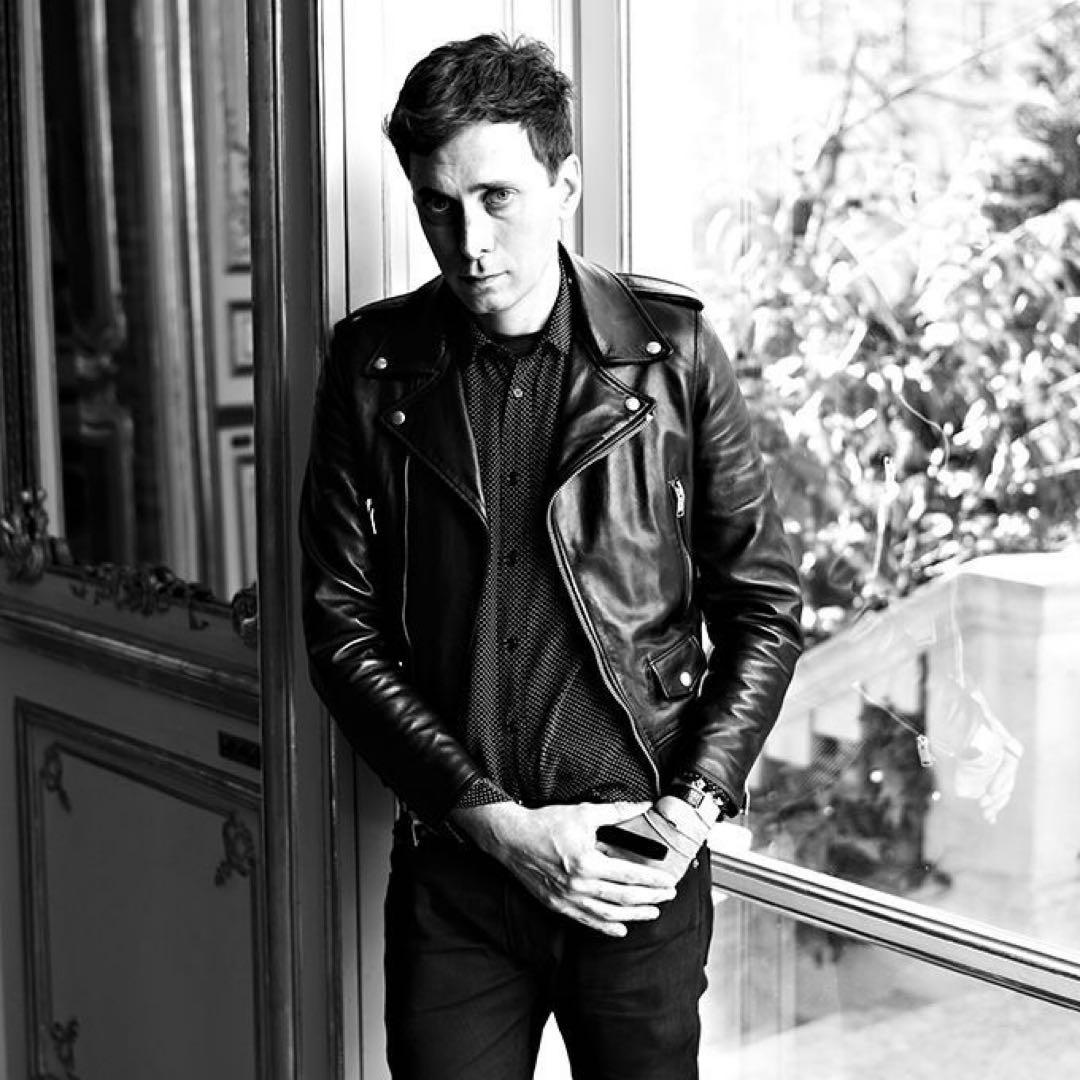 極美品 サンローランパリ エディ期 2014 コーティング デニムパンツ 黒