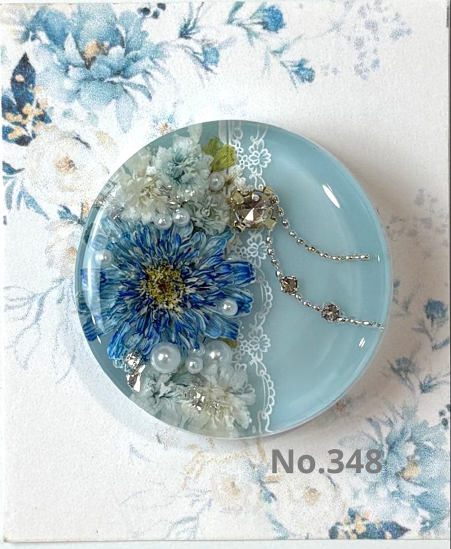 メル30077様　レジンヘアゴム ポニーフック　ドライフラワー