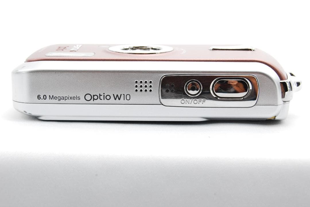極上美品】PENTAX Optio W10ピンク防水 動作確認済 バッテリー新品