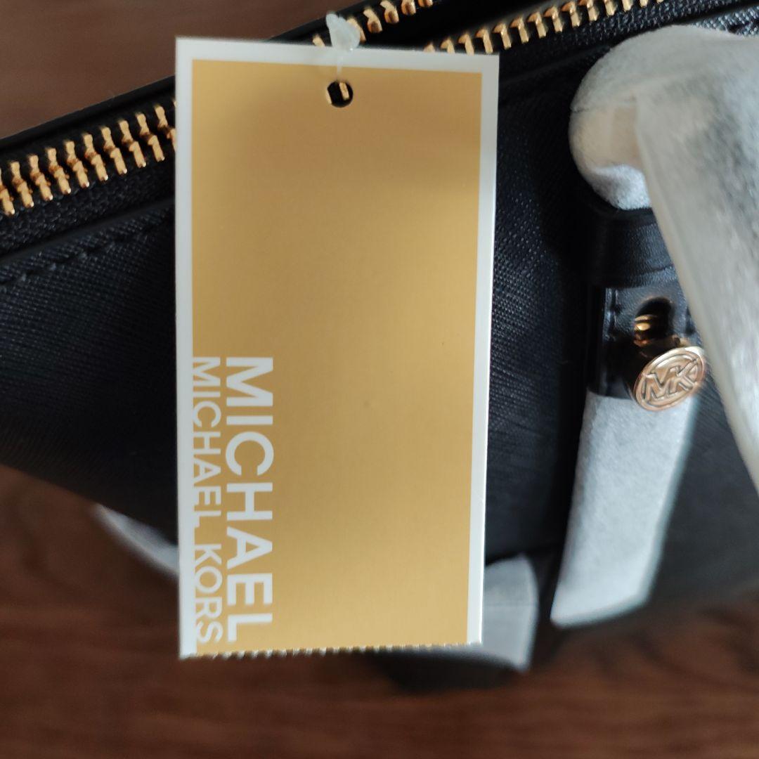【新品・未使用】MICHAEL KORS ブラック 革トートバッグ