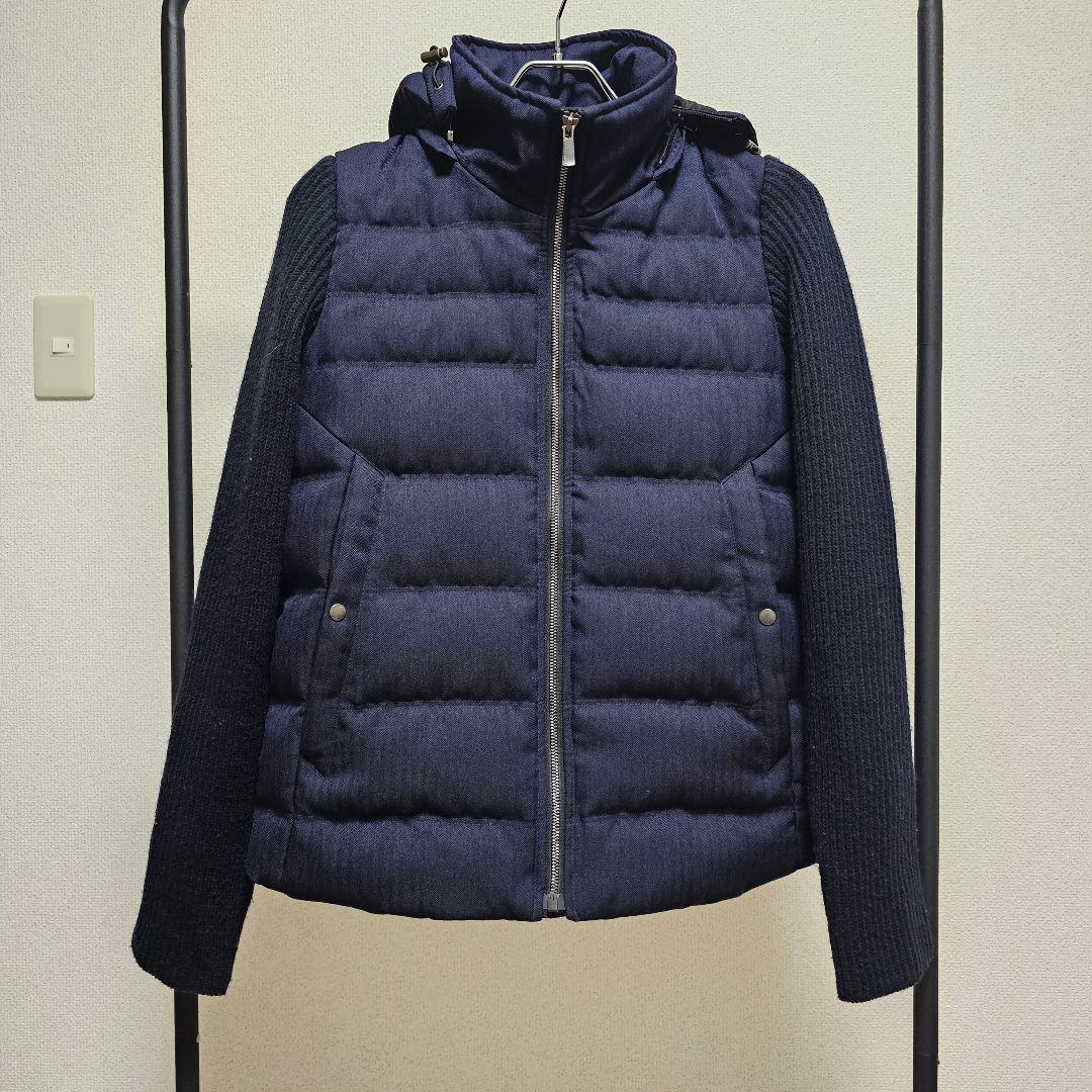 【新品レベル】renoma  袖ニットダウンジャケット Mサイズ