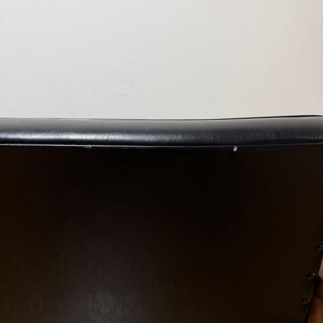 カリモク６０　Kチェア　２シーター　karimoku　レザー　ブラック　２人掛け