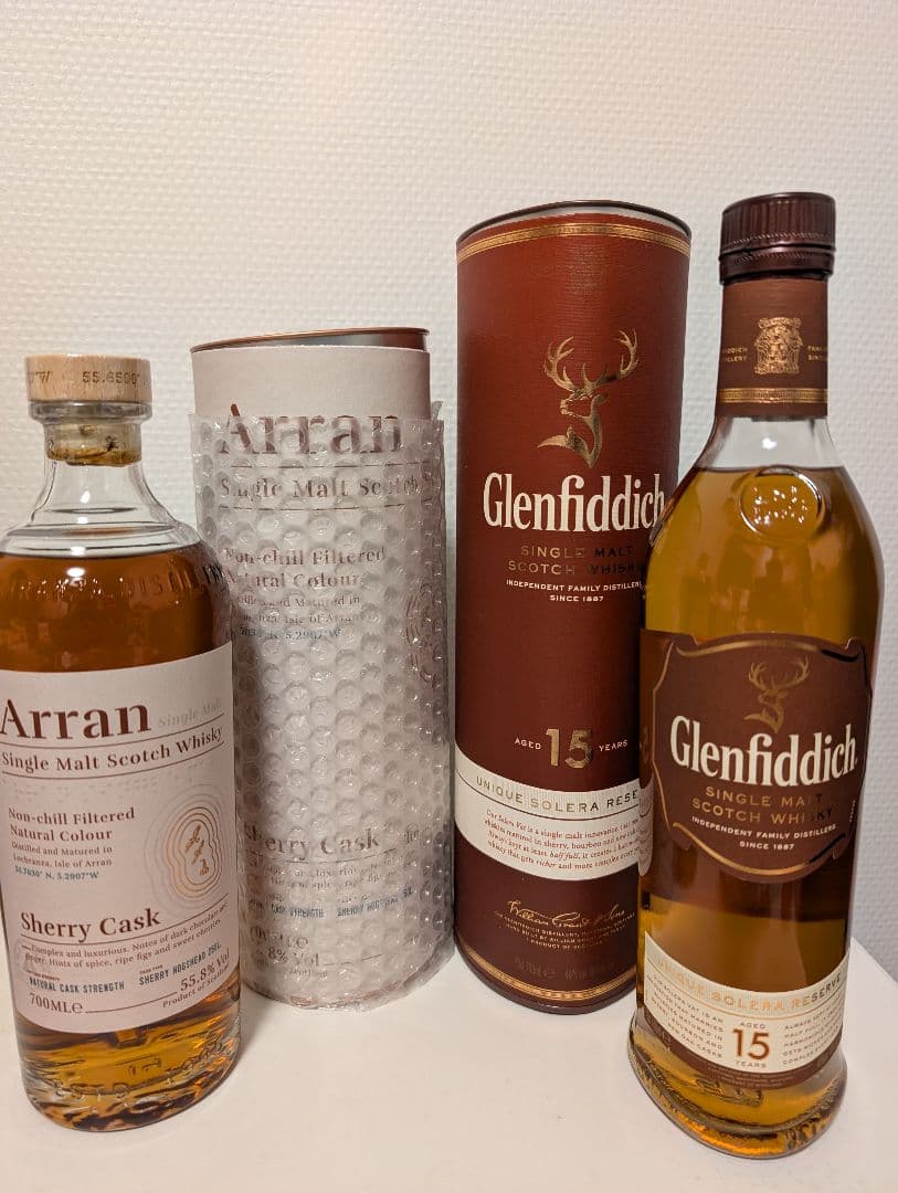 アラン シェリーカスク & グレンフィディック 15年