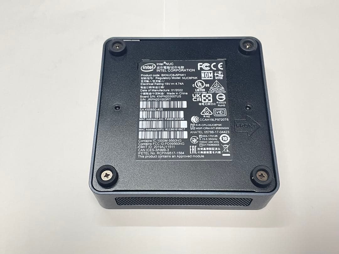 その他 Roon ROCK Core i5 BKNUC8v5PNK 8GB