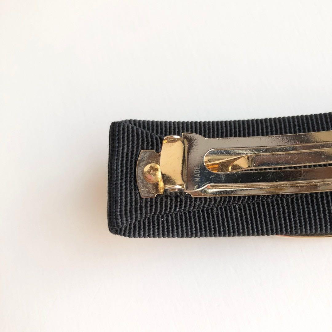 新品保管✨フェラガモ バレッタ ヴァラリボン ブラック ゴールド