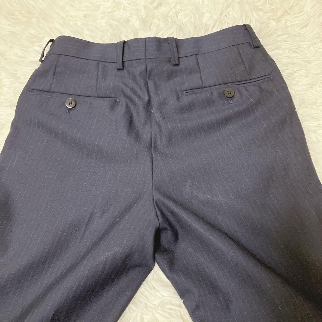 【美品】ONLY オンリー　3ピース　セットアップ　スーツ　ネイビー　ウール