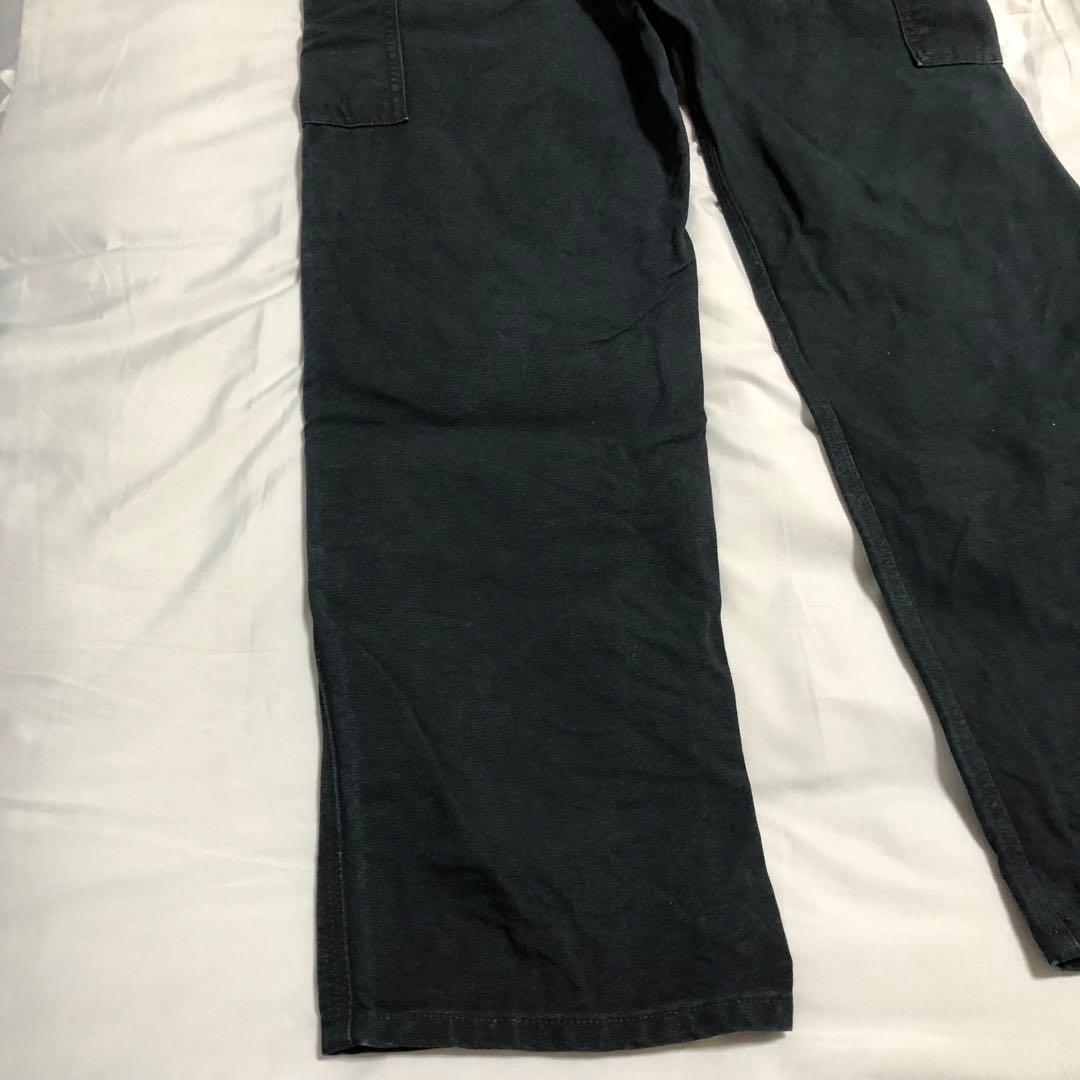 雰囲気○ 34x32 carhartt ダブルニーペインターパンツ ブラック