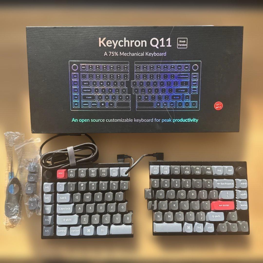 Keychron Q11 QMK カスタムメカニカルキーボードUS ANSI配列