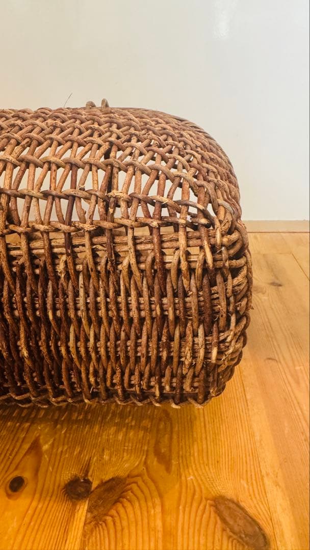 あけび籠　天然素材　国産あけび蔓　丸みのあるナチュラルバッグ　バッグ