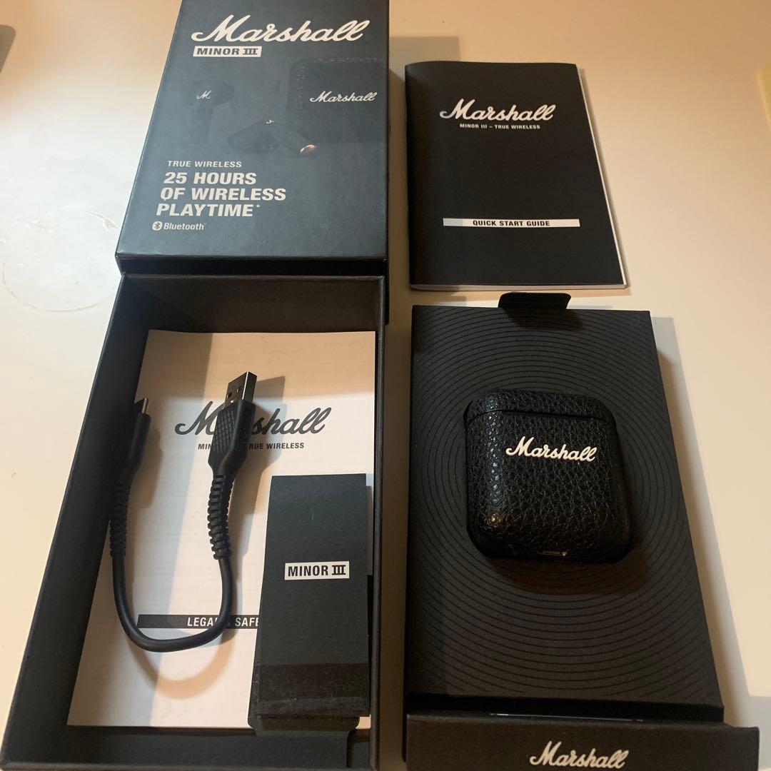 Marshall Minor III ワイヤレスイヤホン　動作確認済　正規品