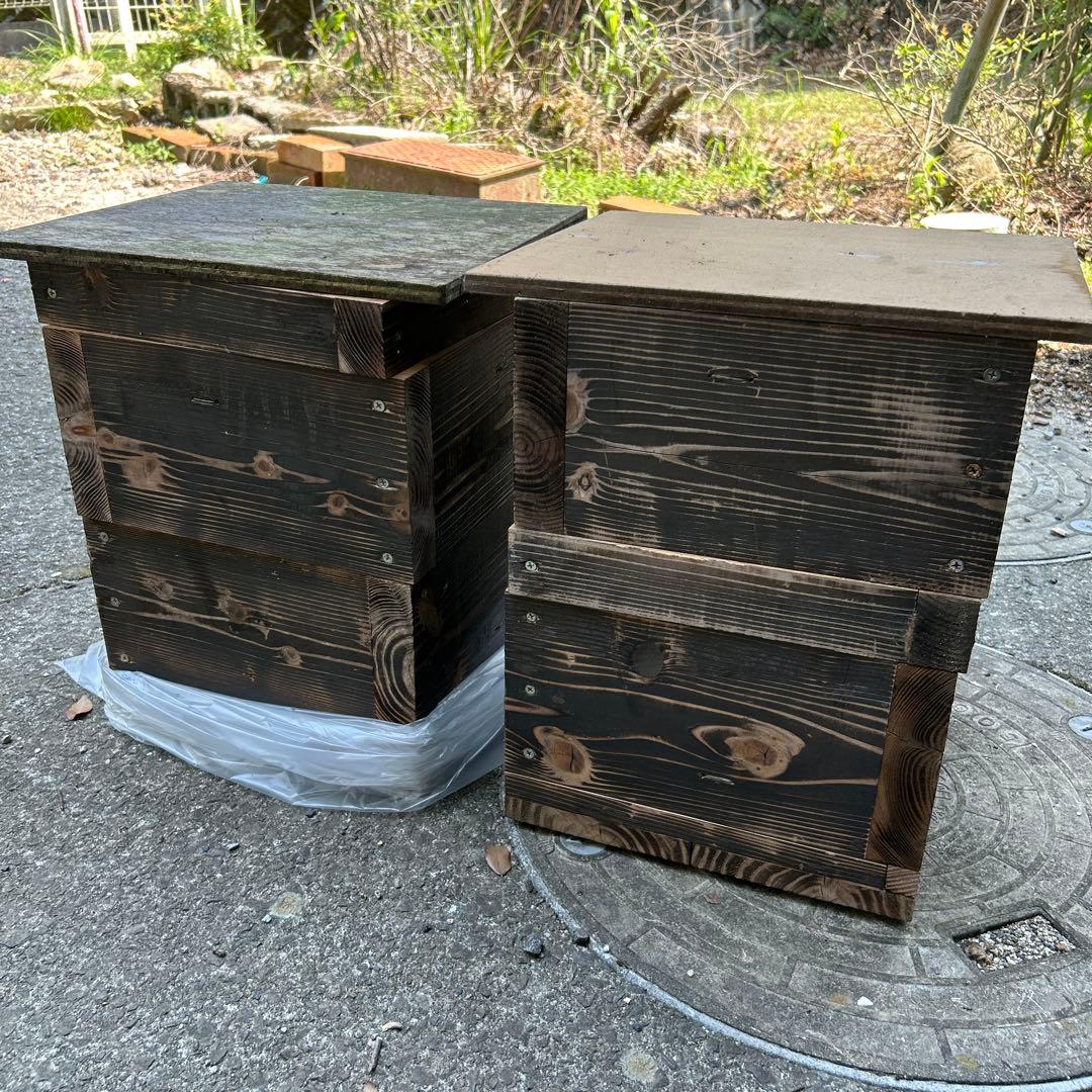 ニホンミツバチ重箱式 巣箱　蜜蜂巣箱　重箱式在庫2