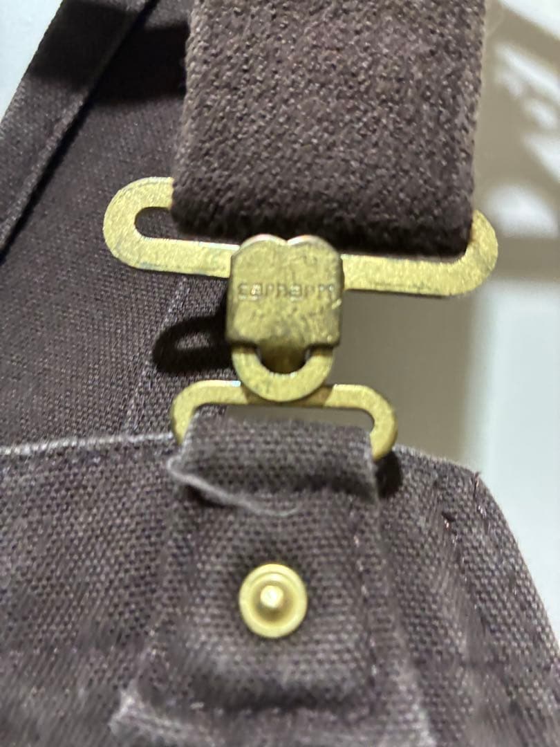 Carhartt ダークブラウン オーバーオール36x30