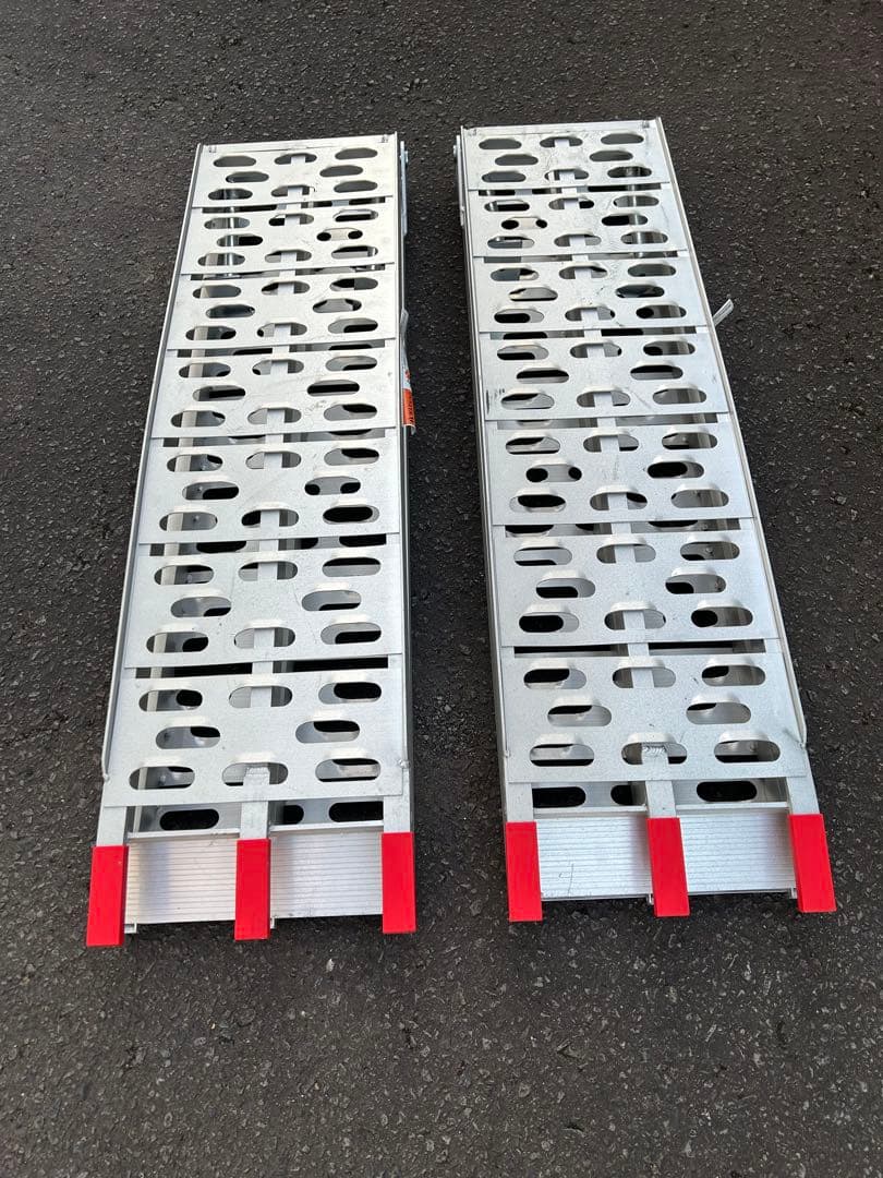 アルミラダーレール二つ折りタイプ(2本セット) アルミブリッジ　アルミスロープ