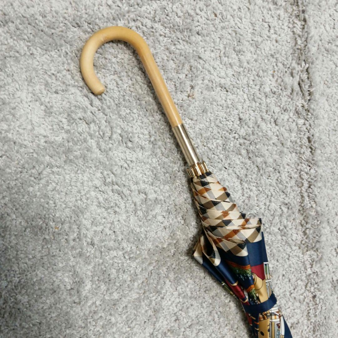 【極美品】DAKS　ダックス　雨傘　テディベア　ネイビー