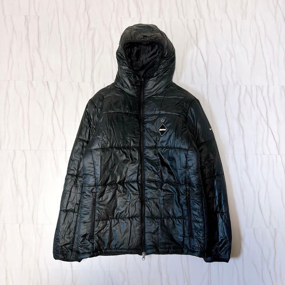 F.C.R.B×NIKE ダウンジャケット フード 中綿 ブラック Lサイズ
