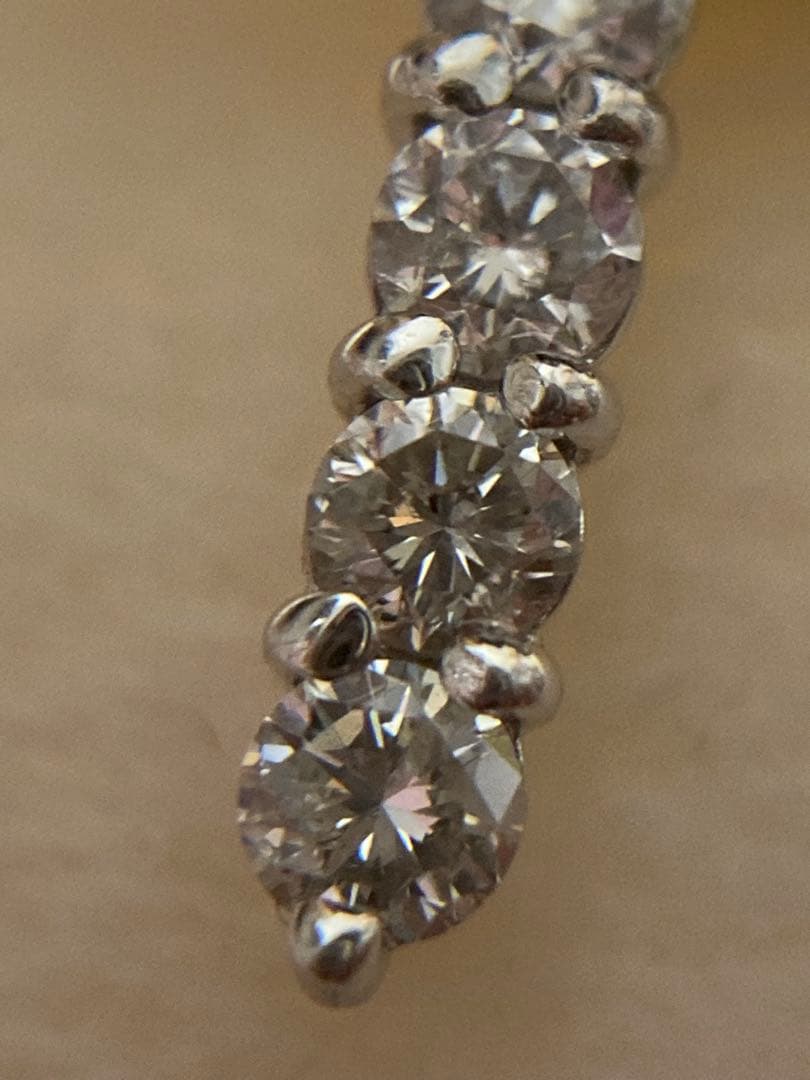 澪*様 pt900 ダイヤモンド　ネックレストップ　クロス