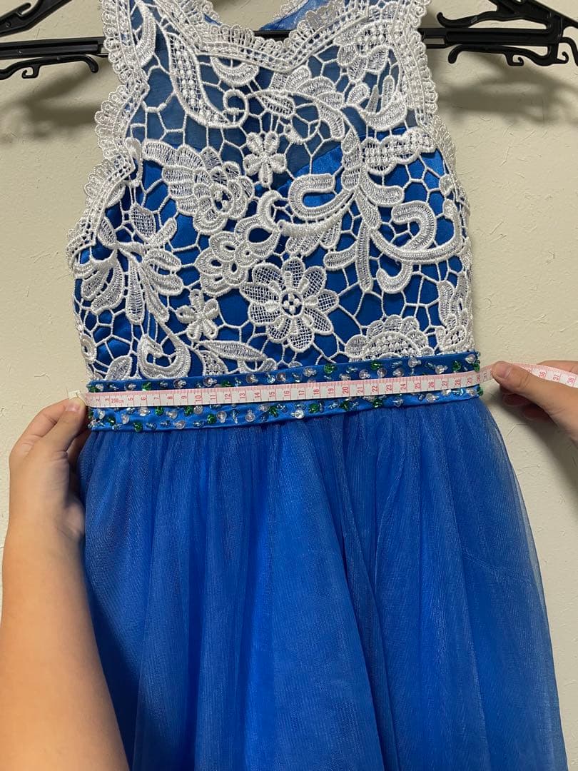 青いレースドレス（100cm~）