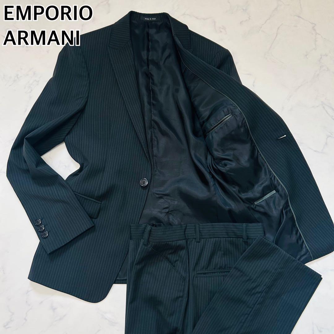 【極美品】イタリア製　エンポリオアルマーニ　DAVID LINE　スーツ　M