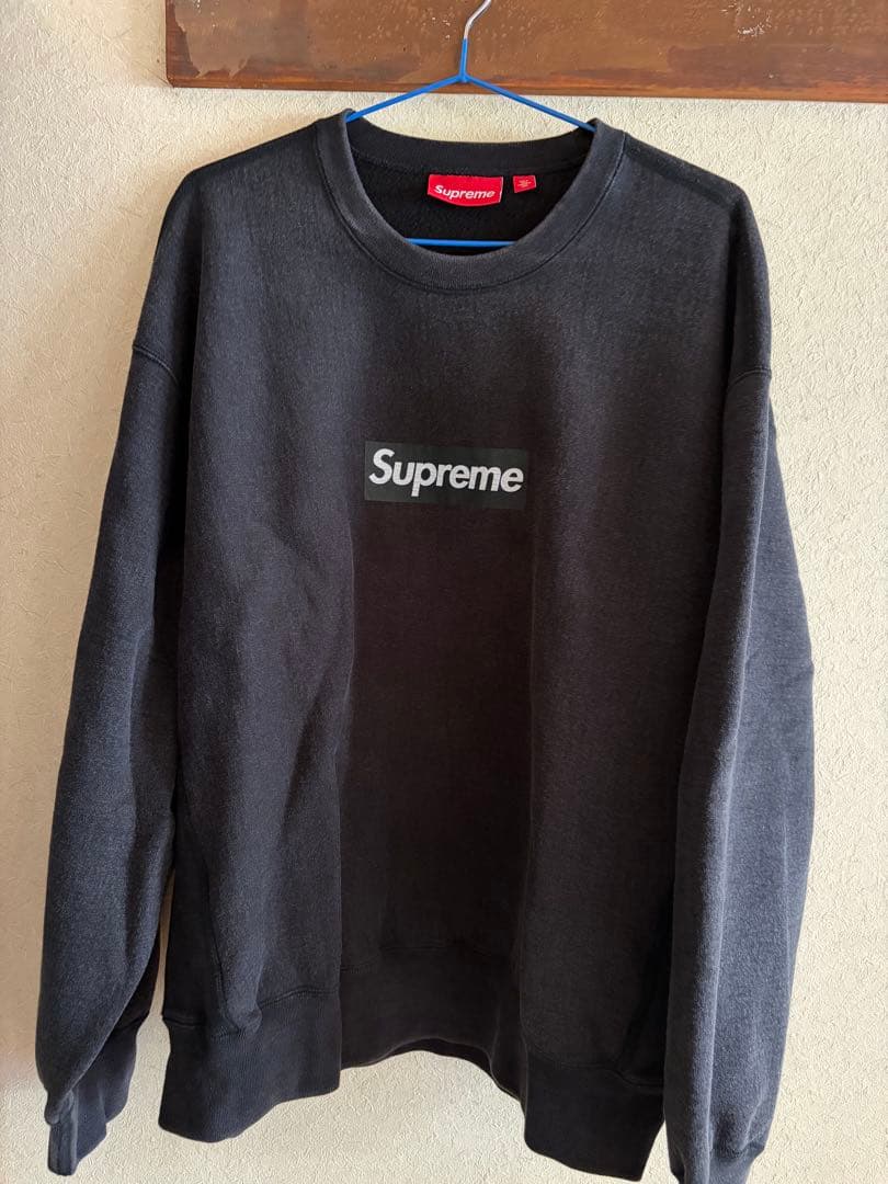 Supreme ブラック スウェット