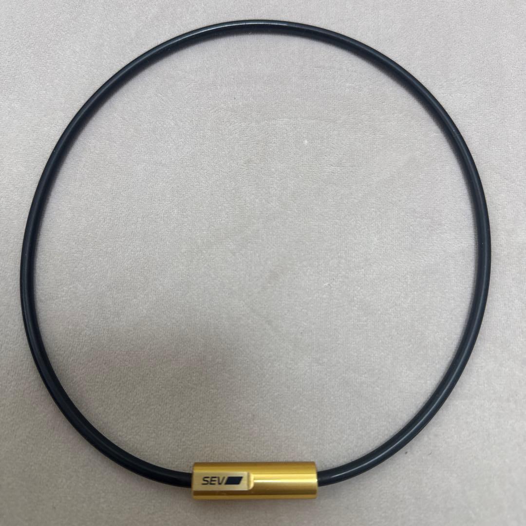 SEV ネックレス ブラック・ゴールド