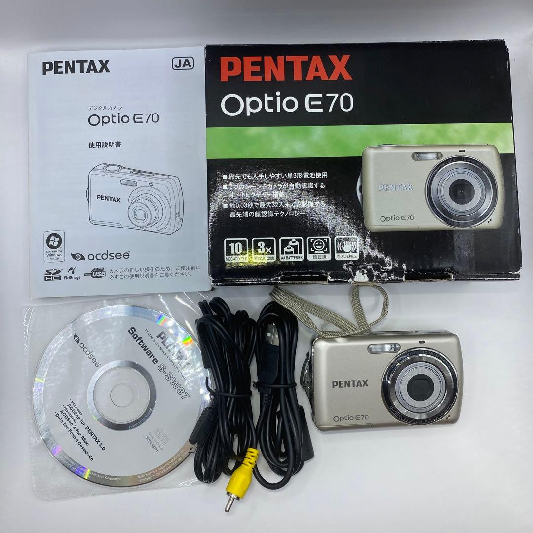 美品 PENTAX Optio E70 ペンタックス　オプティオ　デジタルカメラ