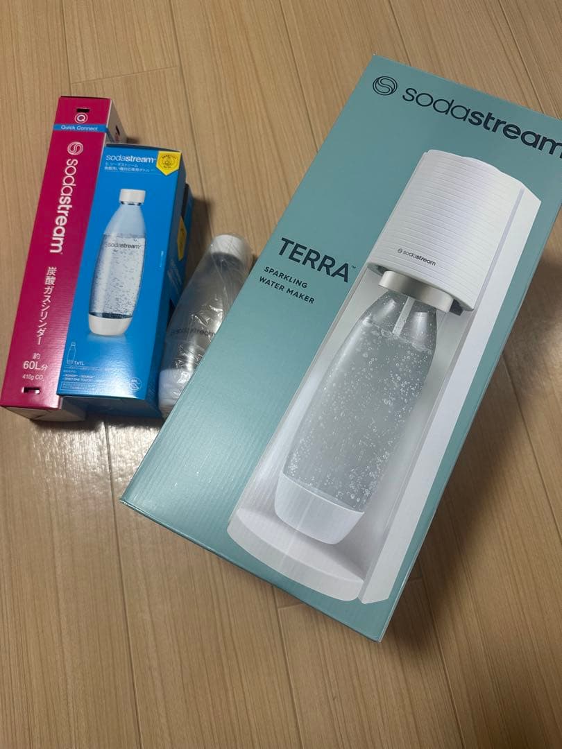 ソーダストリーム sodastream TERRA 白 バリューキットセット