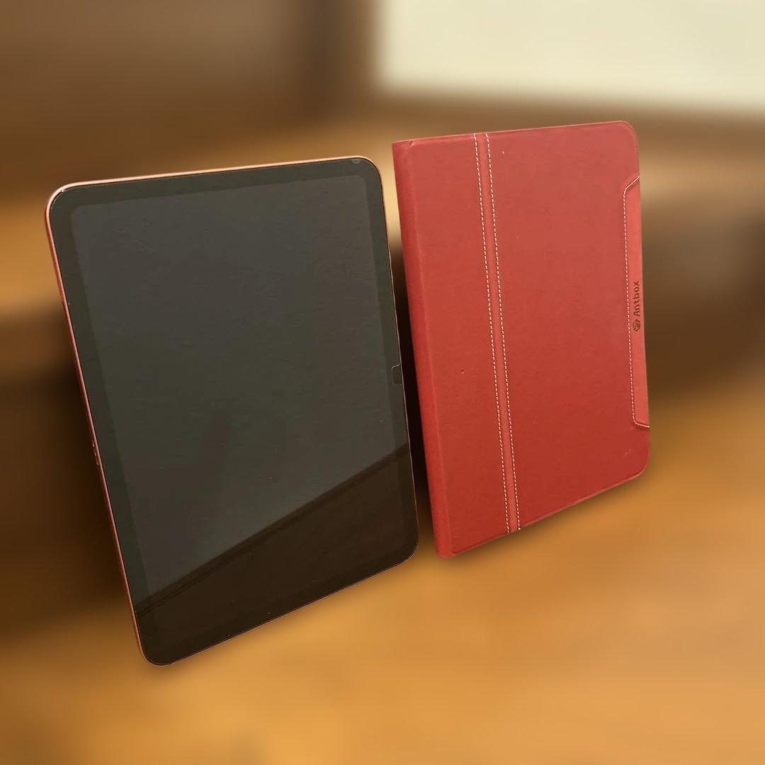 iPad ピンク + Antrix レッドケース