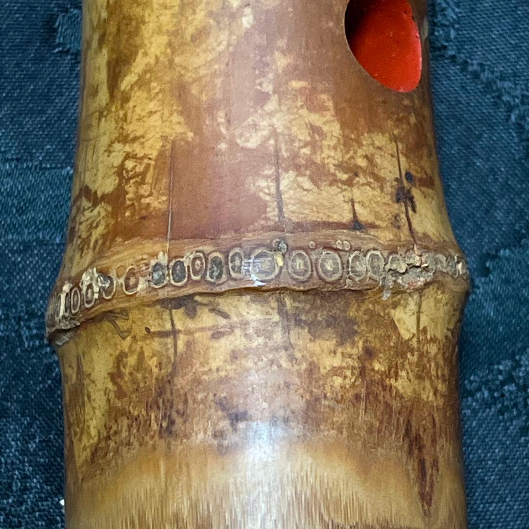 尺八 都山流 一尺六寸管 中継ぎ緩み無し 銀三線 未使用品